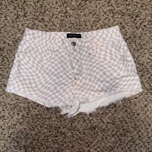 Aeropostale Vintage High Rise Shorty Denim Shorts